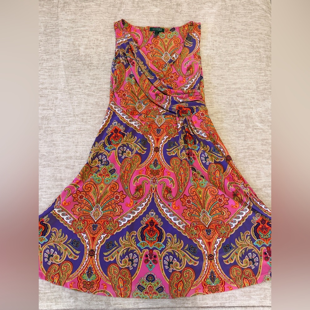 Lauren Ralph Lauren Multicolor Paisley Dress